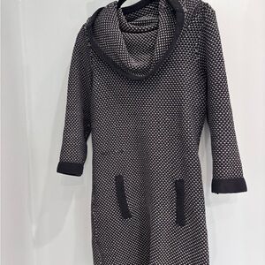 Plenty by Tracy Reese sweater dress women’s tunic large Black and White